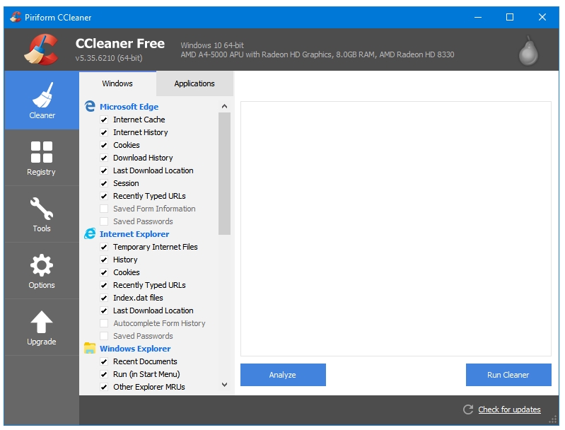 Best Free System Optimizer Software For Windows - CCleaner