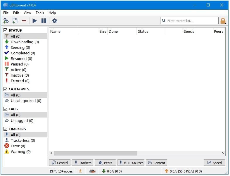 Best Free Torrent Client For Windows - qBittorrent