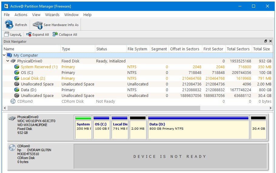 Best Free Partition Manager Software For Windows - Active Partition Manager