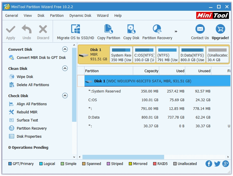 minitool partition manager