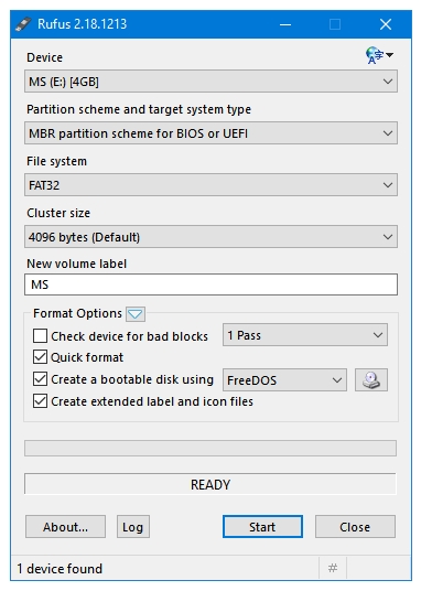 rufus create bootable usb linux