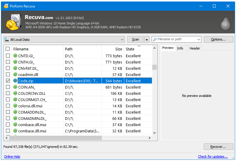 recuva data recovery for windows 10 recuva data recovery for windows 10