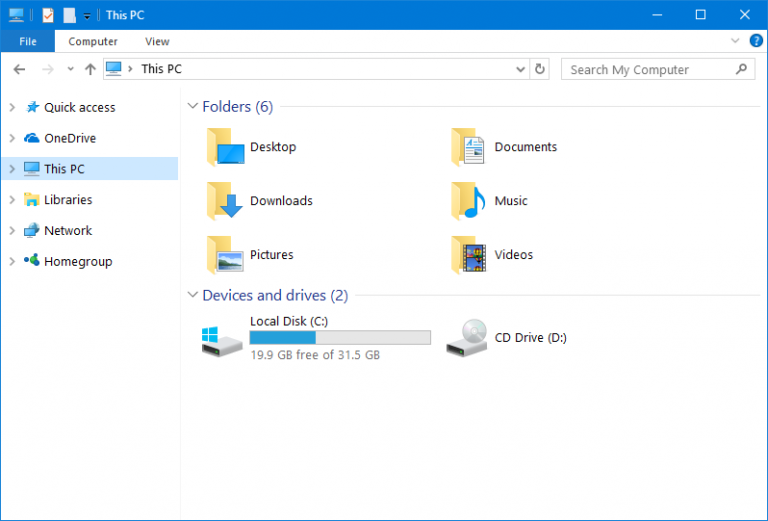 Remove User Folders from This PC in Windows 10 File Explorer PCInsider