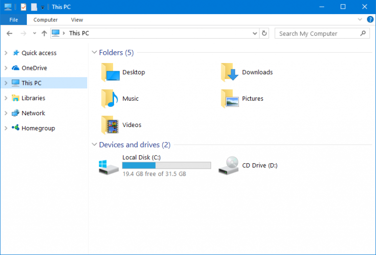 Remove User Folders from This PC in Windows 10 File Explorer - PCInsider