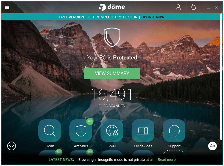 antivirus panda dome free