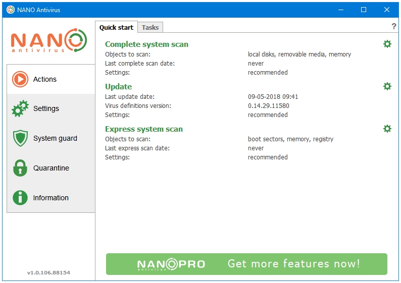 Best Free Antivirus For Windows - Nano Antivirus