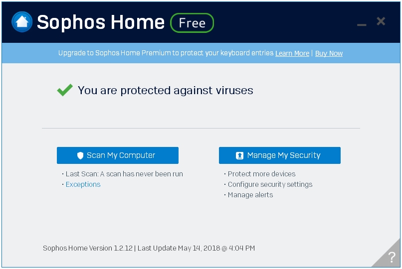 Best Free Antivirus For Windows - Sophos Home Free