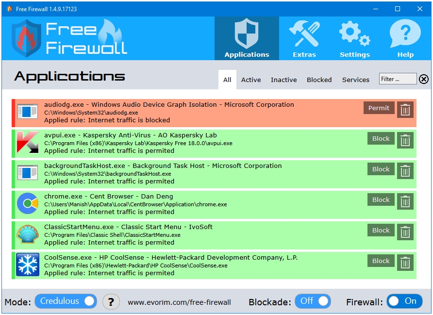 Best Free Firewall For Windows - Evorim Free Firewall