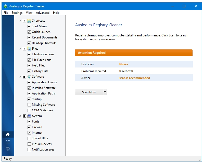 Best Free Registry Cleaner Software For Windows - Auslogics Registry Cleaner