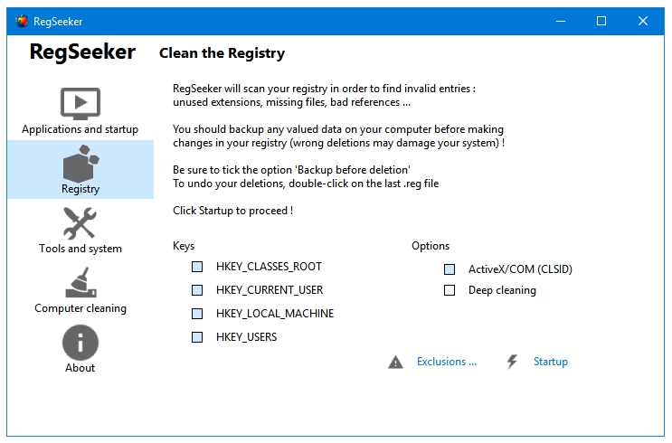 Best Free Registry Cleaner Software For Windows - RegSeeker
