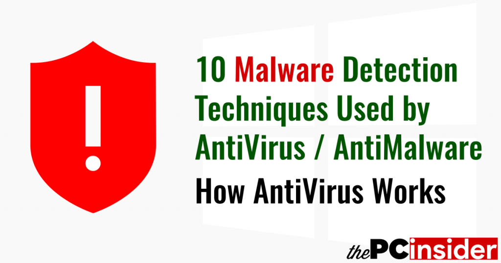 10 Malware Detection Techniques Used by AntiVirus. How AntiVirus Works