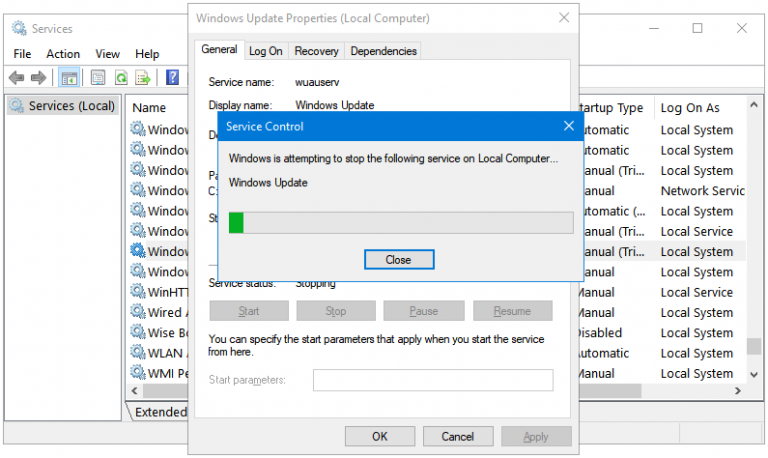 Disable, Stop, Re-Start Windows Update Service Using Services - PCInsider